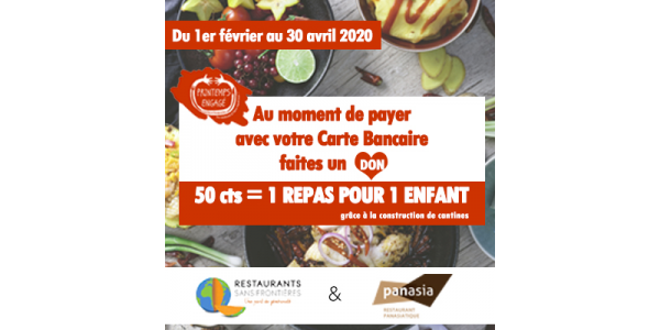 Panasia Vill'up participe au printemps engagé - Association Restaurants sans Frontières